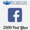 2500 facebook post likes