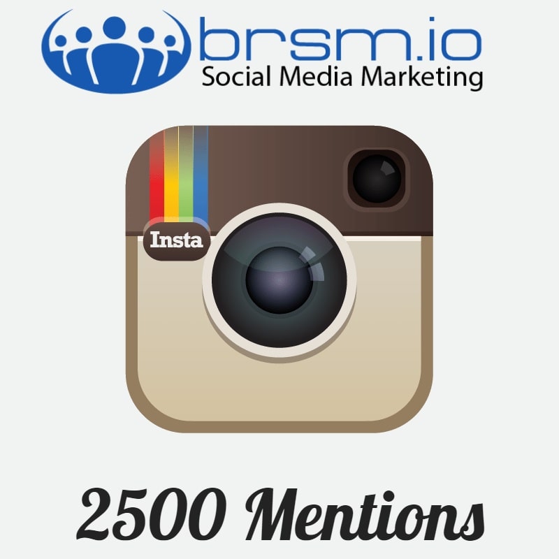 2500 instagram mentions